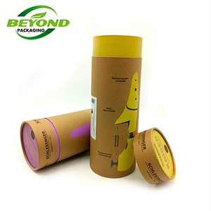 OEM manufacturer Eco friendly rose gold stamping logo mailing / yoga mat paper packaging tube