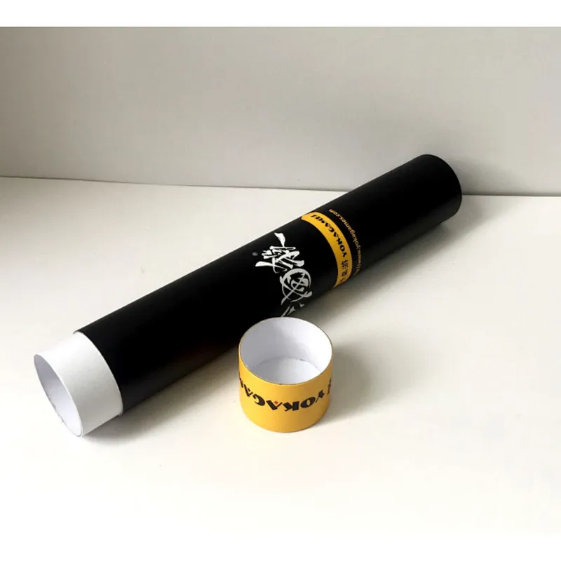 Eco friendly Custom Map Paper Kraft Tube Packing Poster Wall Painting Poster Paper Mailing Tube Packaging