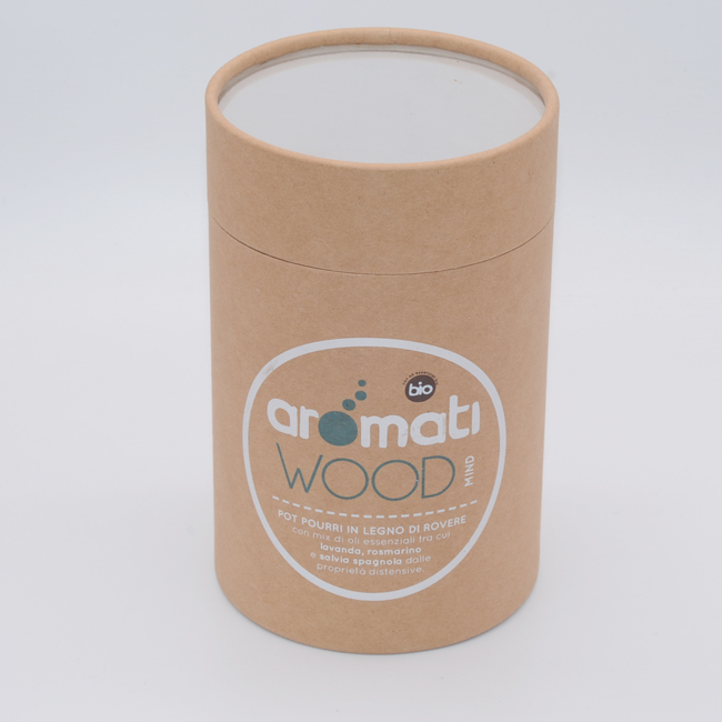 Custom Make Cardboard High Quality Aluminum Foil Paper Tube Packaging With Tin Lid For T-shirt