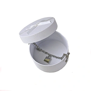 new design custom logo printing birthday gift Necklace Custom jewellery Packaging Box earring round big box circle for jewelry
