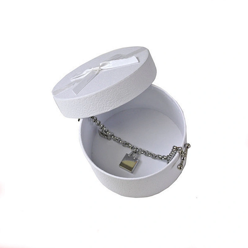 new design custom logo printing birthday gift Necklace Custom jewellery Packaging Box earring round big box circle for jewelry