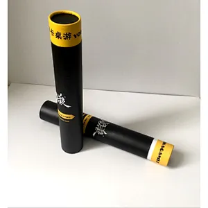 Shipping mailing poster custom cylinder cardboard long box packaging big paper tube for yoga mat calligraphy and painting