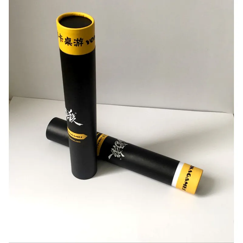 Shipping mailing poster custom cylinder cardboard long box packaging big paper tube for yoga mat calligraphy and painting