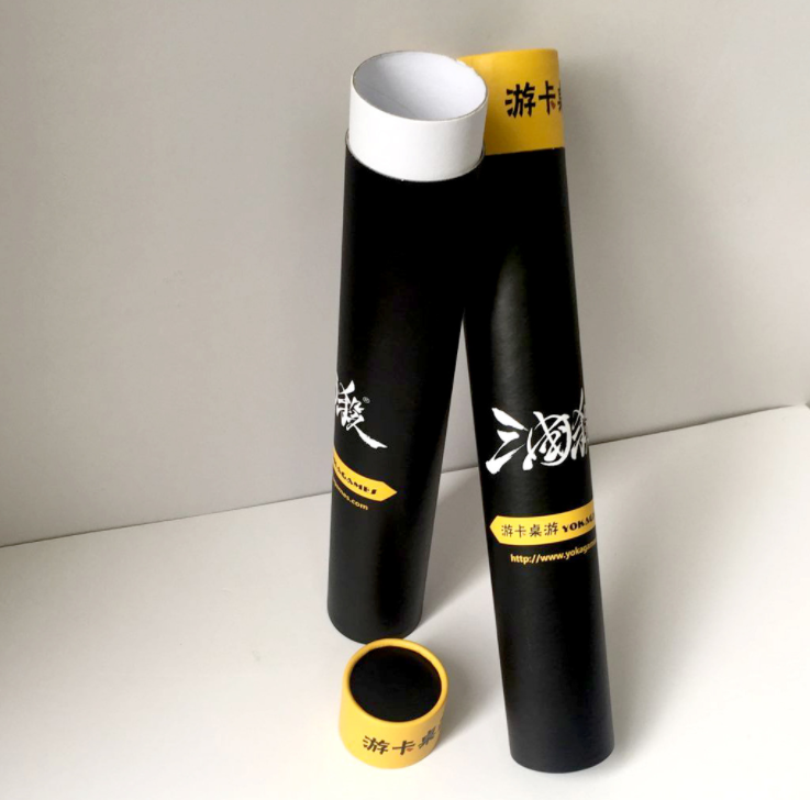 Eco friendly Custom Map Paper Kraft Tube Packing Poster Wall Painting Poster Paper Mailing Tube Packaging