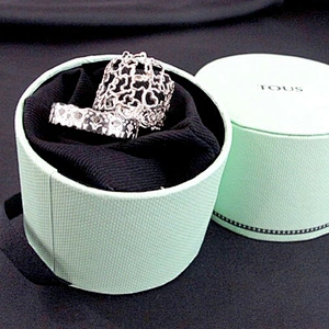 Flat edge jewelry ring paper gift box high end jewelry white paper packaging elegant jewelry gift box inside with sponge/velvet
