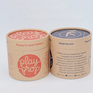 Recycled Cylinder Paper Gift Custom Printing Tags Round Cardboard Tube Luxury Bottle Packaging Box For Cigarette