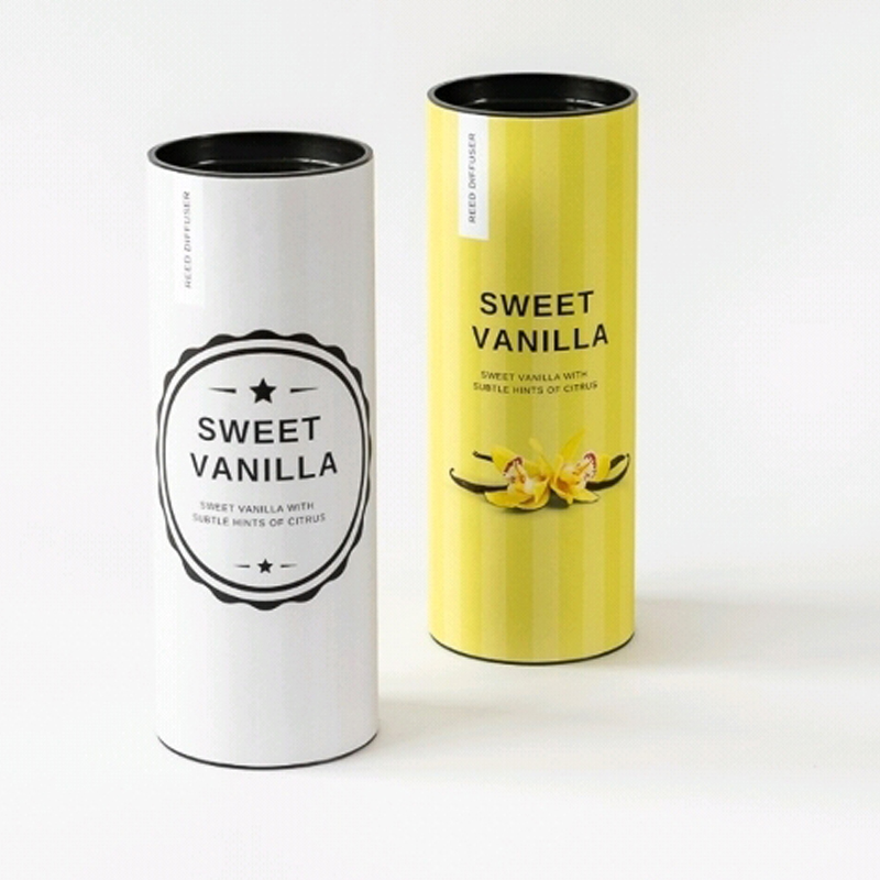 Eco Recycled Brown Kraft Rolled Edge Cardboard Paper Tube Packaging For T-shirt With Custom Printing