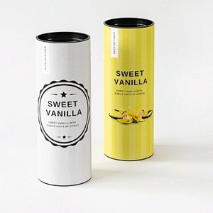 Eco Recycled Brown Kraft Rolled Edge Cardboard Paper Tube Packaging For T-shirt With Custom Printing