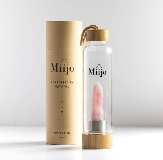 Customized Silver Stamping Logo Recycled Biodegradable Black Thick Cardboard Paper Core Tube for Hot Reusable Water Bottle