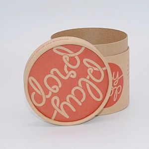 Recycled Cylinder Paper Gift Custom Printing Tags Round Cardboard Tube Luxury Bottle Packaging Box For Cigarette