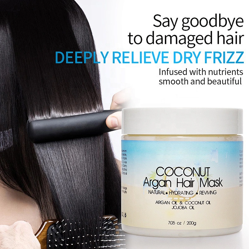 OEM Wholesale Salon Bio Keratin Collagen Organic Moisturizing Hydrating Repair Repairing Treatment Argan Coconut Oil Hair Mask