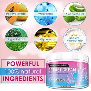 Private Label Instant Big Boobs Tight Massager Cream Best Natural Organic Firming Breast Enhancement Cream