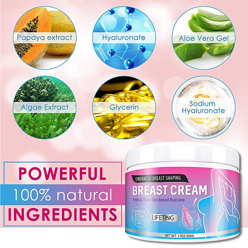 Private Label Instant Big Boobs Tight Massager Cream Best Natural Organic Firming Breast Enhancement Cream