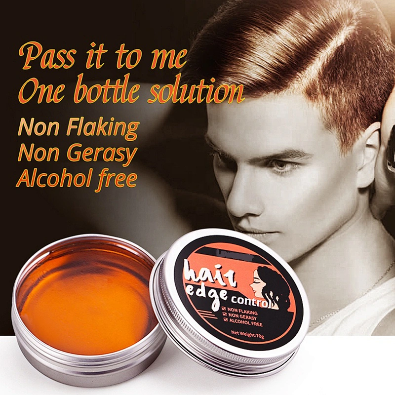 Custom Private Label Vegan Professional Styling Hair Wax Long Lasting Waterproof Best Edge Control Hair Gel