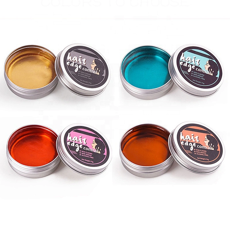 Custom Private Label Vegan Professional Styling Hair Wax Long Lasting Waterproof Best Edge Control Hair Gel