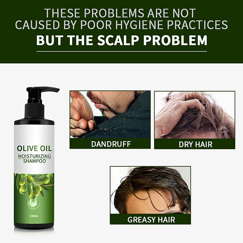 Wholesale Tea Tree Liquid Dandruff Curly Conditioner Moisturizing Olive Oil Hair Wash Shampoo