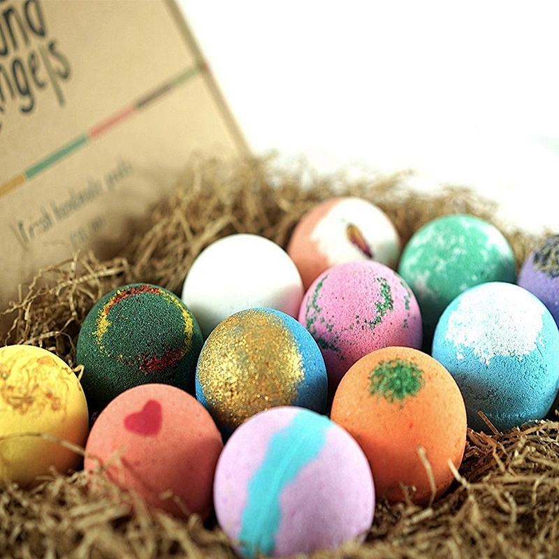 Good quality factory directly bath balls Organic Bubble Fizzies Colorful Rainbow Fizzy Bath Bombs Gift Set