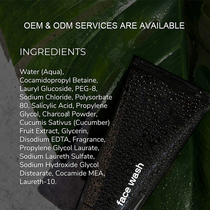 Wow Best Men Facial Facewash Charcoal Acne Clean And Clear Organic Whitening Men's Face Cleanser Wash
