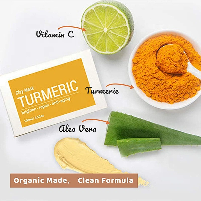 Private Label Turmeric Clay Face Mask
