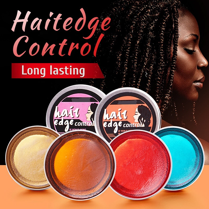 Custom Private Label Vegan Professional Styling Hair Wax Long Lasting Waterproof Best Edge Control Hair Gel