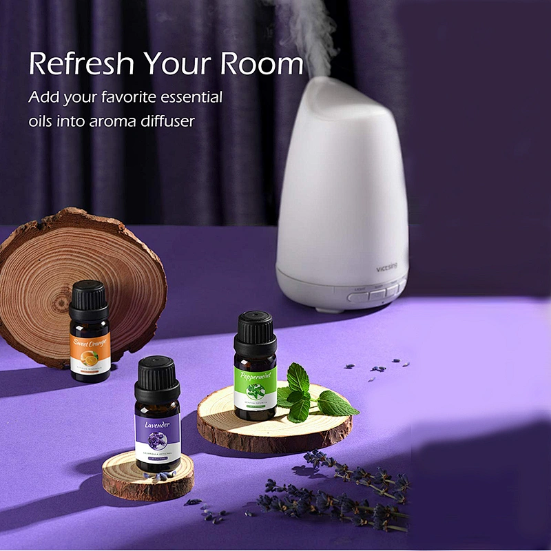 OEM ODM Wholesale private label  Essential Oil Set, Top 6x10mL Essential Oil Gift Set