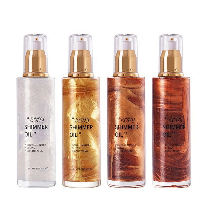 Gold Liquid Face Highlighter Highlights Illuminating Brighten Glow Cuticle Shower Oil Body Lotion Shimmer