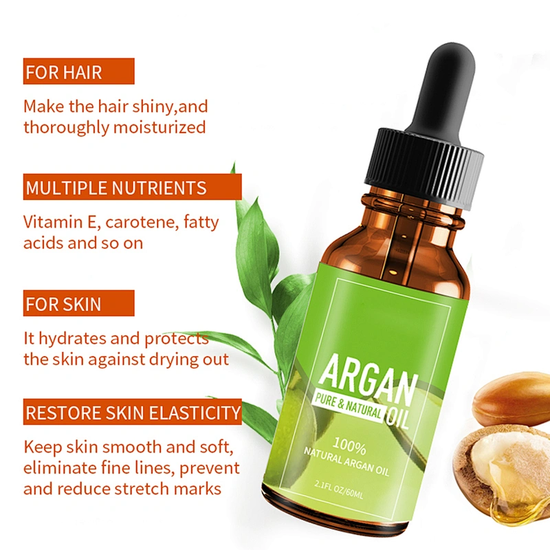 Natural Organic Morocco Argan Serum Repair Hair Enriched Care Essential Oil