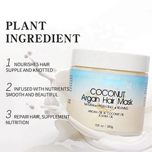 OEM Wholesale Salon Bio Keratin Collagen Organic Moisturizing Hydrating Repair Repairing Treatment Argan Coconut Oil Hair Mask
