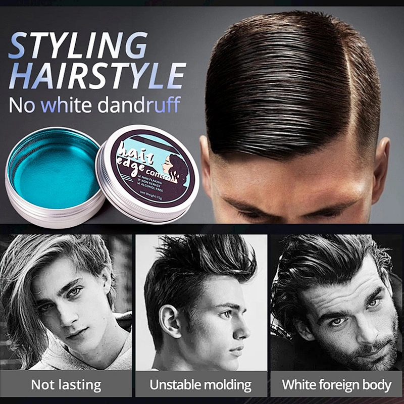 Custom Private Label Vegan Professional Styling Hair Wax Long Lasting Waterproof Best Edge Control Hair Gel