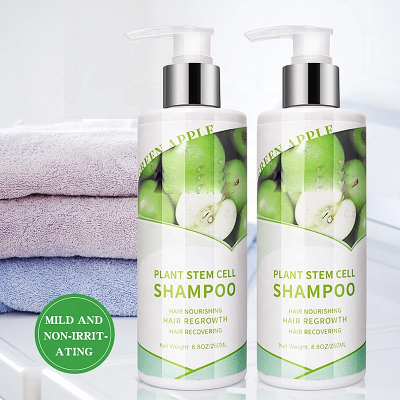 Private label Hair Wash regrowth Anti Loss Repair Organic Herbal Olive Oil Plant Stem Cell Shampoo