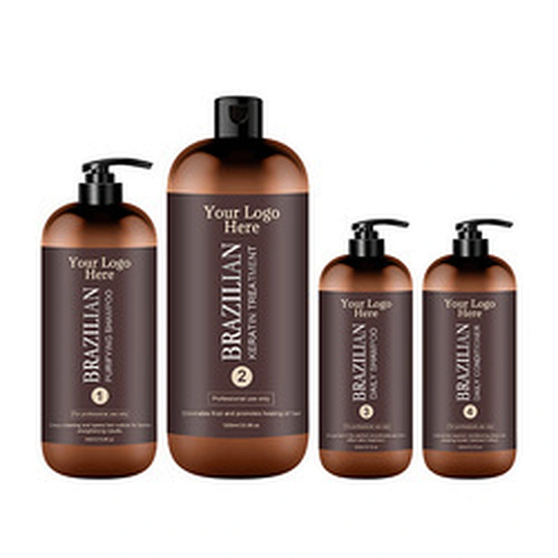 Private Label Brazilian keratin for hair products Blowout Shampoo Conditioner Purifying Professional salon Keratin Treatment