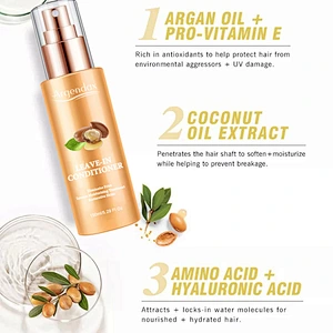 Private Label OEM Organic Moroccan Argan Oil Silky Hair Spray Heat Protectant Spray