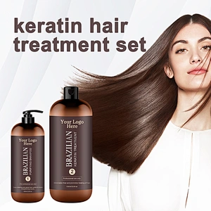 Private Label Brazilian keratin for hair products Blowout Shampoo Conditioner Purifying Professional salon Keratin Treatment