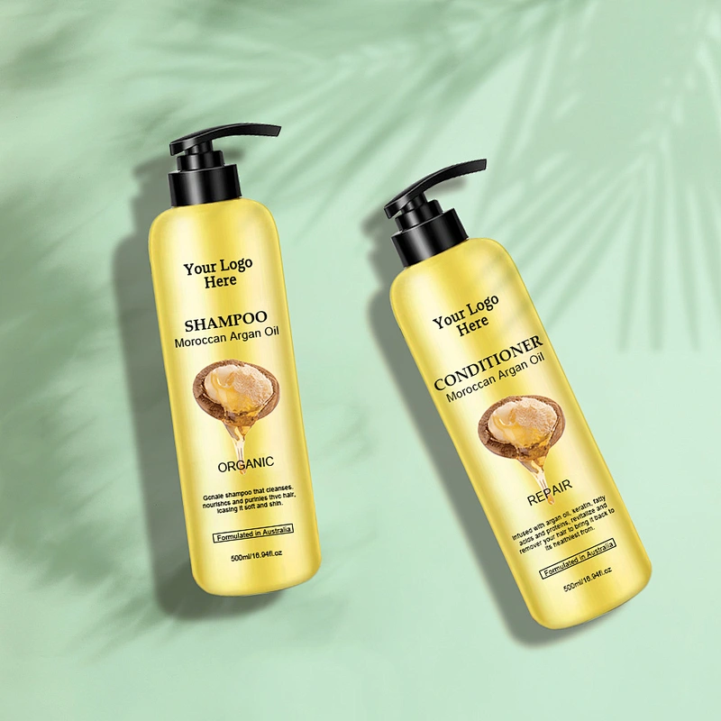 Private label Wholesale Hair Care Product Series Organic Morocco Argan Oil spray hair mask shampoo and conditioner