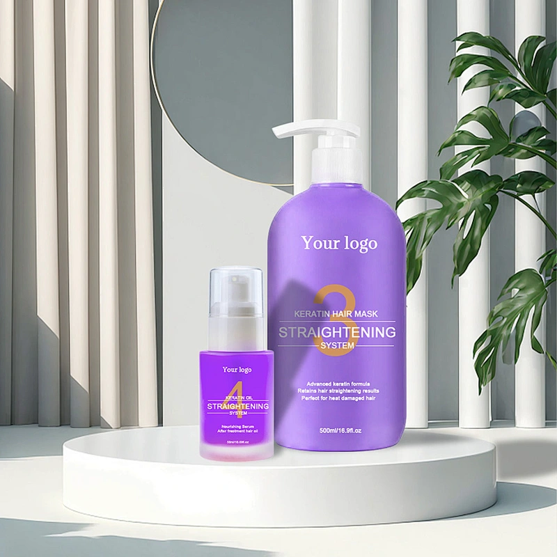 Private Label Brazilian Keratin Blowout Shampoo Conditioner Purifying Hair mask  Hair Oil Shampoo salon Keratin Treatment