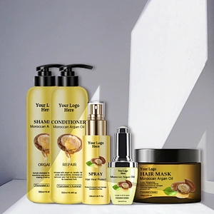 Private label Wholesale Hair Care Product Series Organic Morocco Argan Oil spray hair mask shampoo and conditioner