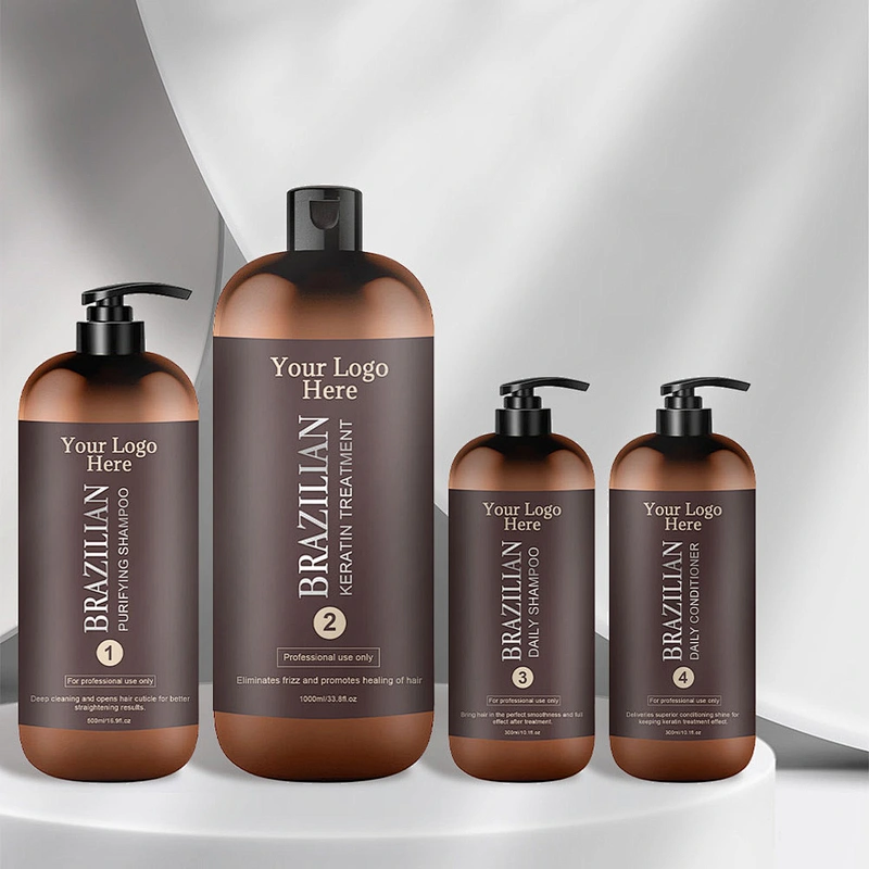 Private Label Brazilian keratin for hair products Blowout Shampoo Conditioner Purifying Professional salon Keratin Treatment
