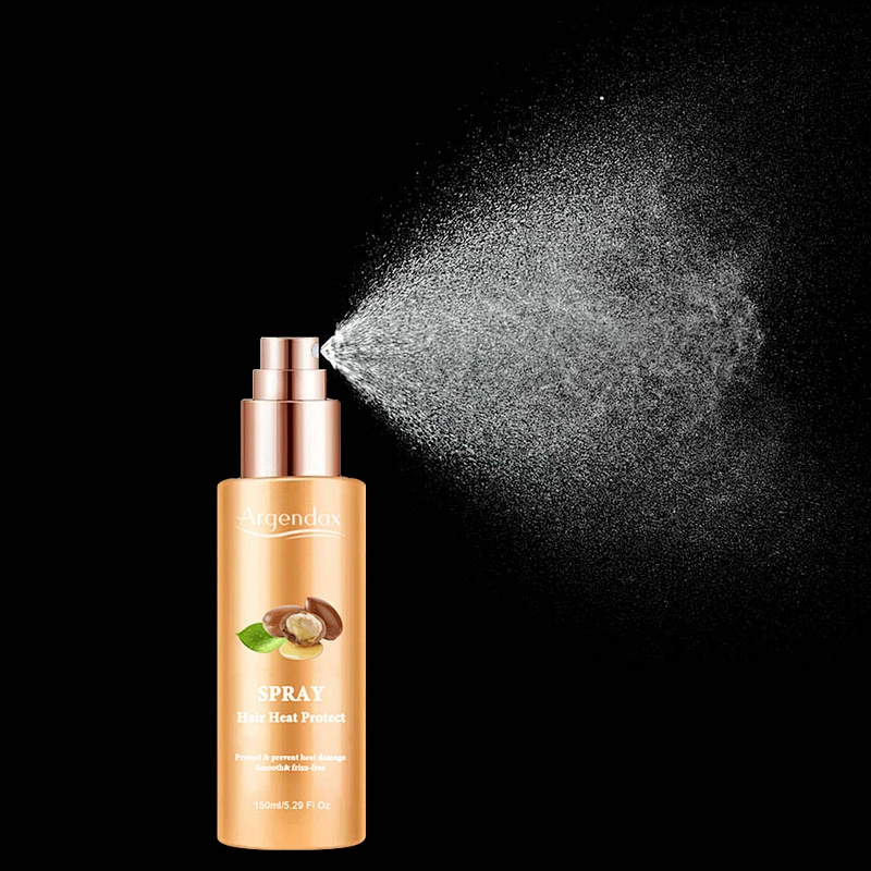 Private Label HEAT PROTECT SPRAY Organic Moroccan Argan Oil Silky Hair Spray Heat Protectant Spray For Hair