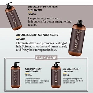 Private Label Brazilian keratin for hair products Blowout Shampoo Conditioner Purifying Professional salon Keratin Treatment