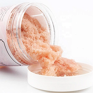 Private Label exfoliator 100% natural himalayan pink salt body scrub