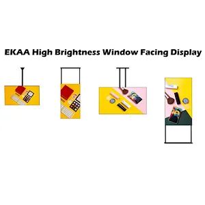 Single Sided High Brightness window facing displays