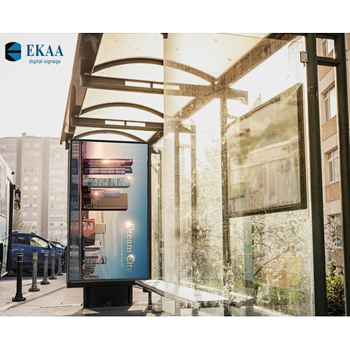 Public transport stations Outdoor displays