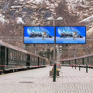 Affichage extérieur de la gare