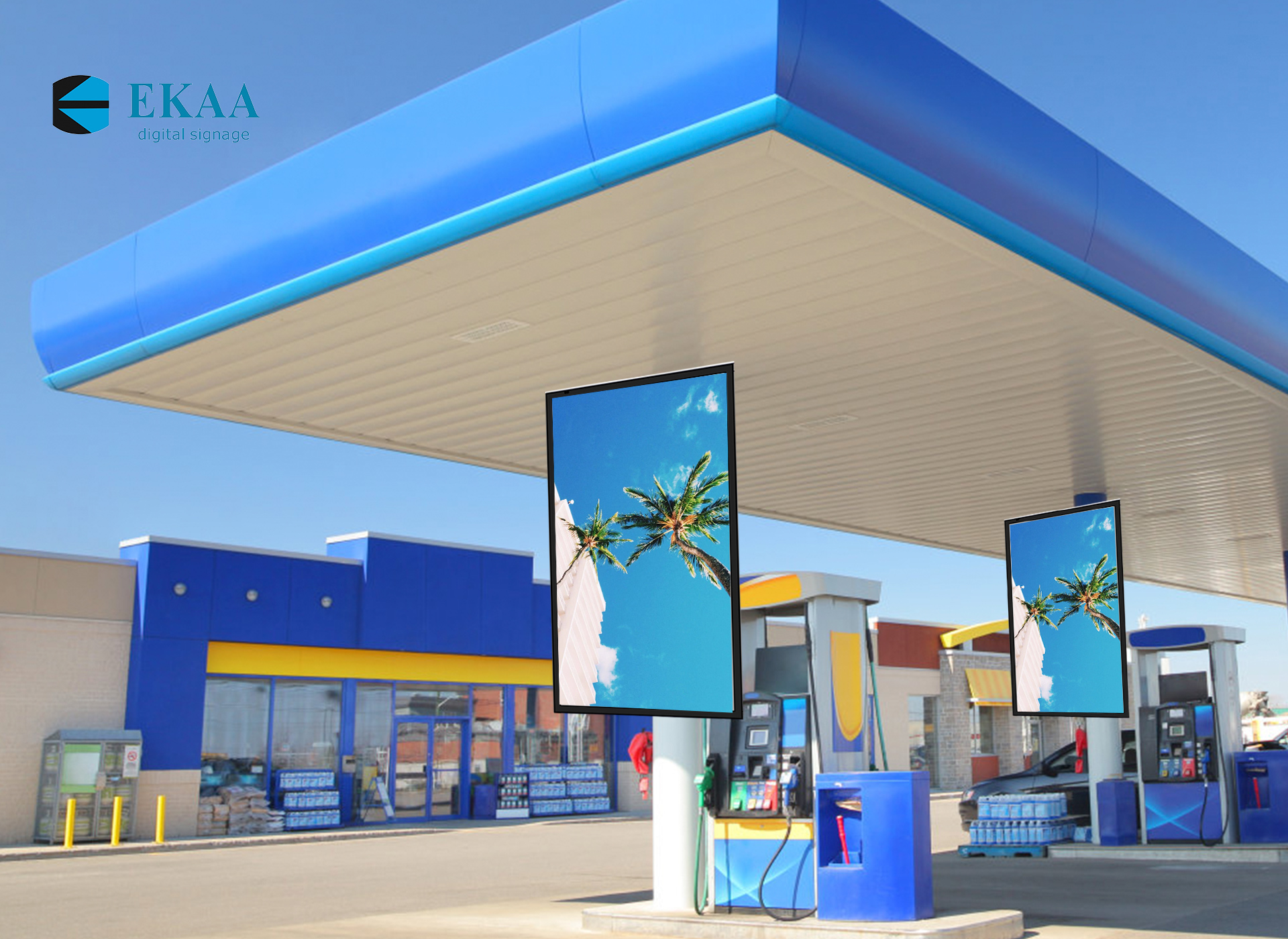 Gas station IP67 Outdoor Displays