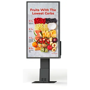 Schede menu drive-thru QSR da esterno singole