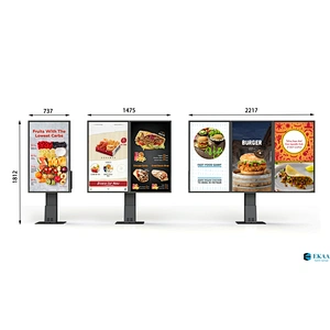 Dual Screen Outdoor QSR Drive-thru Menu Boards