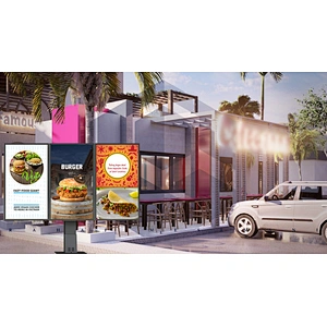 QSR DRIVER-THRU System Outdoor Menu Boards Oudoor digital signage