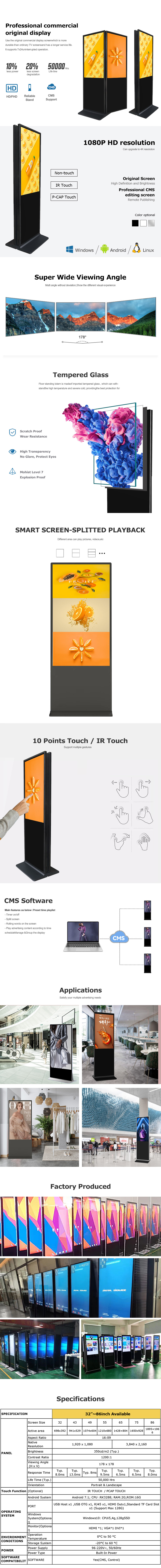 Double Side Floor Standing Displays