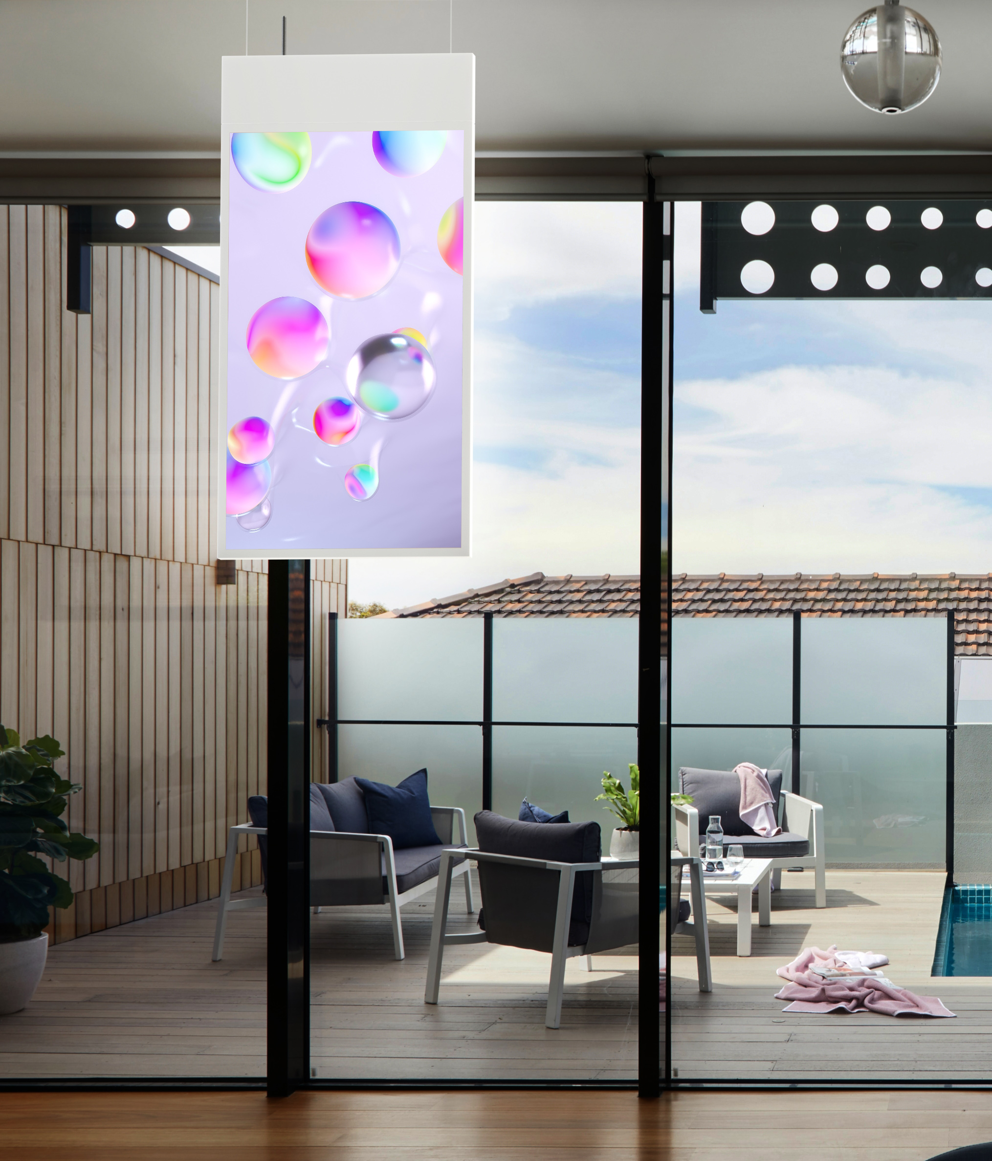 Ceiling Double Sides Displays 700nits+350nits