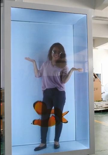 Transparent LCD Showcase